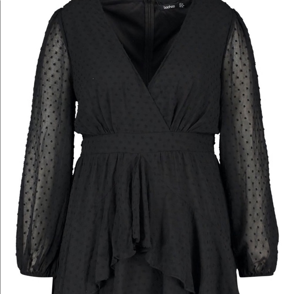 Black boohoo Plus Size Dress